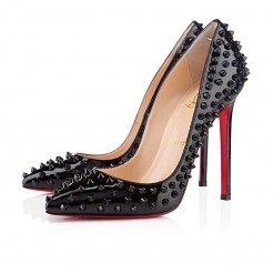 Replica Christian Louboutin Pigalle Spikes 120mm Pumps Black Cheap Fake Shoes