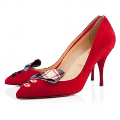 Replica Christian Louboutin So Audrey 80mm Pumps Red Cheap Fake Shoes