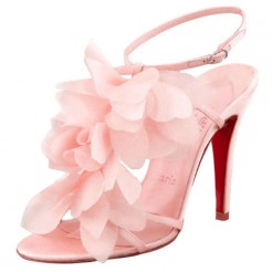 Replica Christian Louboutin Petal 70mm Sandals Pink Cheap Fake Shoes