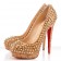 Replica Christian Louboutin Bianca Spikes 140mm Platforms Gold Cheap Fake Shoes