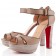 Replica Christian Louboutin Woodaola 120mm Sandals Natural Cheap Fake Shoes