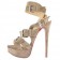 Replica Christian Louboutin Toutenkaboucle 140mm Sandals Nude Cheap Fake Shoes