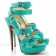 Replica Christian Louboutin Toutenkaboucle 140mm Sandals Caraibes Cheap Fake Shoes