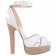 Replica Christian Louboutin Vivaeva 160mm Sandals White Cheap Fake Shoes