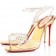 Replica Christian Louboutin Icone A Clous 100mm Sandals Gold Cheap Fake Shoes