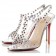 Replica Christian Louboutin J-Lissimo 100mm Sandals Silver Cheap Fake Shoes