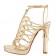 Replica Christian Louboutin Tasseled 120mm Sandals Gold Cheap Fake Shoes