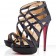 Replica Christian Louboutin Balota 140mm Sandals Black Cheap Fake Shoes