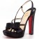 Replica Christian Louboutin Disconoeud 140mm Sandals Black Cheap Fake Shoes