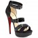 Replica Christian Louboutin Ambertina 140mm Sandals Black Cheap Fake Shoes