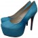 Replica Christian Louboutin Daffodile 160mm Platforms Blue Cheap Fake Shoes