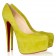 Replica Christian Louboutin Daffodile 160mm Platforms Canari Cheap Fake Shoes