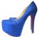 Replica Christian Louboutin Daffodile 160mm Platforms Blue Cheap Fake Shoes