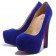 Replica Christian Louboutin Daffodile 160mm Platforms Blue Cheap Fake Shoes