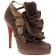 Replica Christian Louboutin Dillian 120mm Mary Jane Pumps Brown Cheap Fake Shoes