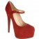 Replica Christian Louboutin Lady Daf 160mm Mary Jane Pumps Red Cheap Fake Shoes