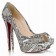 Replica Christian Louboutin Banana 140mm Peep Toe Pumps Multicolor Cheap Fake Shoes