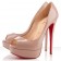 Replica Christian Louboutin Lady 140mm Peep Toe Pumps Nude Cheap Fake Shoes