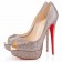 Replica Christian Louboutin Lady 140mm Peep Toe Pumps Multicolor Cheap Fake Shoes