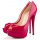 Replica Christian Louboutin Lady 140mm Peep Toe Pumps Pink Cheap Fake Shoes