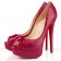 Replica Christian Louboutin Lady 140mm Peep Toe Pumps Pink Cheap Fake Shoes