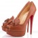Replica Christian Louboutin Alta Campus 140mm Peep Toe Pumps Fauve Cheap Fake Shoes
