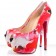 Replica Christian Louboutin Highness 160mm Peep Toe Pumps Pink Cheap Fake Shoes