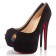 Replica Christian Louboutin Highness 160mm Peep Toe Pumps Black Cheap Fake Shoes