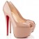 Replica Christian Louboutin Highness 160mm Peep Toe Pumps Nude Cheap Fake Shoes