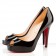 Replica Christian Louboutin Very Prive 120mm Peep Toe Pumps Black Cheap Fake Shoes