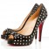 Replica Christian Louboutin Very Prive 120mm Peep Toe Pumps Black Cheap Fake Shoes