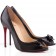 Replica Christian Louboutin Milady 100mm Peep Toe Pumps Black Cheap Fake Shoes