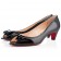 Replica Christian Louboutin Milady 40mm Peep Toe Pumps Black Cheap Fake Shoes