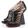Replica Christian Louboutin Disqueen 120mm Wedges Black Cheap Fake Shoes