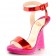 Replica Christian Louboutin Djaldos Spechio Colorblock Wedges Pink Cheap Fake Shoes