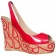 Replica Christian Louboutin Marpop 120mm Wedges Red Cheap Fake Shoes