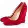 Replica Christian Louboutin Ron Ron Zeppa 100mm Wedges Red Cheap Fake Shoes