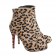 Replica Christian Louboutin Alta Ariella 120mm Ankle Boots Leopard Cheap Fake Shoes