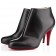 Replica Christian Louboutin Belle 80mm Ankle Boots Black Cheap Fake Shoes