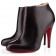 Replica Christian Louboutin Belle 100mm Ankle Boots Black Cheap Fake Shoes