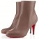 Replica Christian Louboutin Bello 80mm Ankle Boots Taupe Cheap Fake Shoes