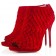 Replica Christian Louboutin Diplonana 120mm Ankle Boots Red Cheap Fake Shoes