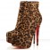 Replica Christian Louboutin Daf Booty 160mm Ankle Boots Leopard Cheap Fake Shoes