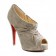 Replica Christian Louboutin Treopli 120mm Ankle Boots Grey Cheap Fake Shoes