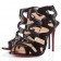 Replica Christian Louboutin Valonana 100mm Ankle Boots Black Cheap Fake Shoes