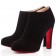 Replica Christian Louboutin Vicky Booty 120mm Ankle Boots Black Cheap Fake Shoes