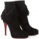 Replica Christian Louboutin Rom 120mm Ankle Boots Black Cheap Fake Shoes
