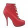 Replica Christian Louboutin Fifre Corset 120mm Ankle Boots Red Cheap Fake Shoes