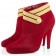 Replica Christian Louboutin Marychal 100mm Ankle Boots Red Cheap Fake Shoes