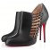 Replica Christian Louboutin Safety 100mm Ankle Boots Black Cheap Fake Shoes